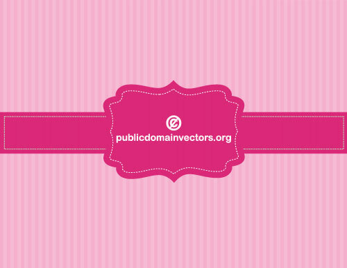 Fondo rosa vector con banner