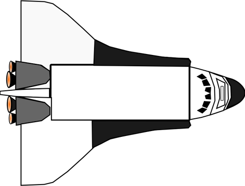 Icône de vecteur navette spatiale