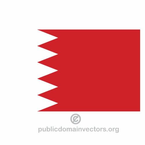 बहरीन वेक्टर झंडा