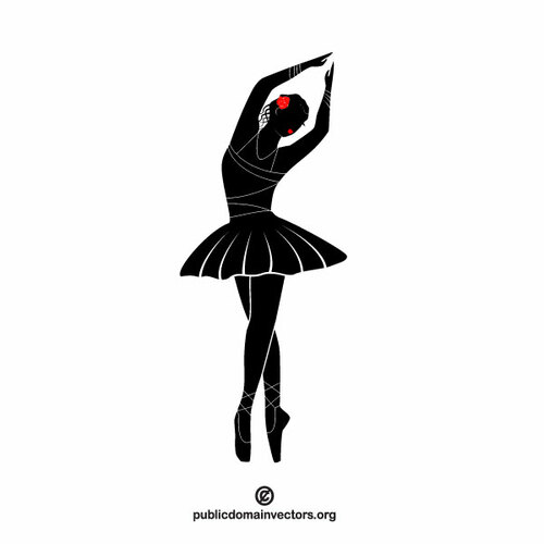 Ballet dancer vector clipart