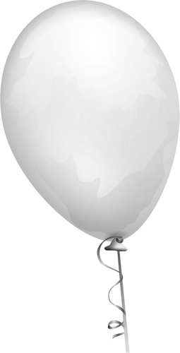 Vectorafbeeldingen van bleke gele ballon op een ingerichte string