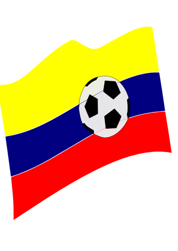 Imagem vetorial de uma bandeira modificada da Colômbia