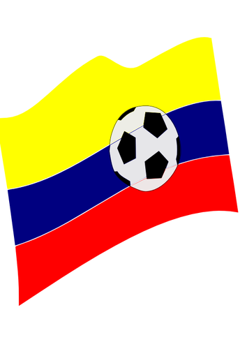 Image vectorielle de mis à jour le drapeau de la Colombie