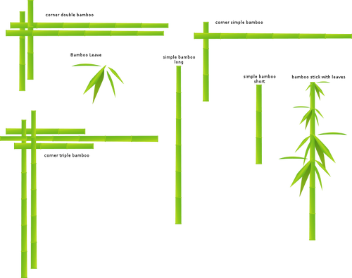 Bamboo vector drawing