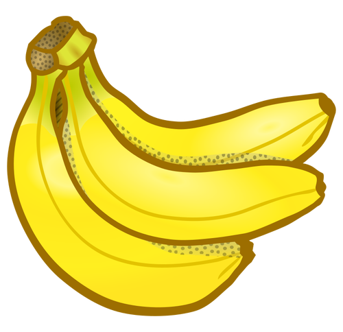 Mazzo di banane gialle