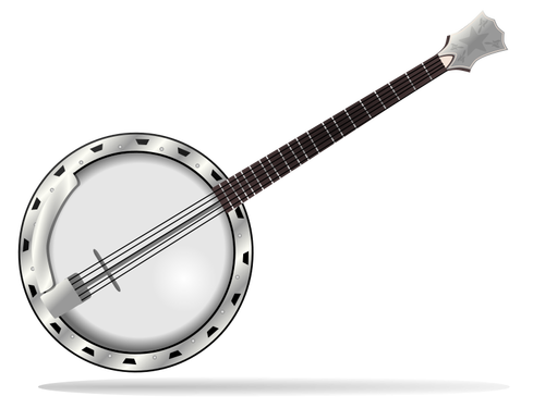 Banjo chordophone vektorové ilustrace