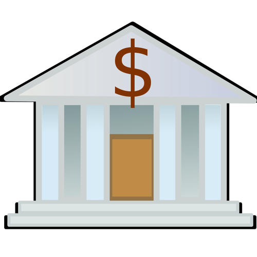 Bank icon vector