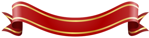 Image clipart vectoriel bannière rouge