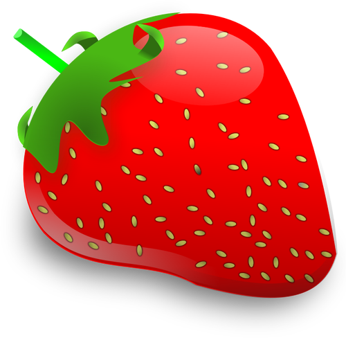 Illustration vectorielle de fraises glacé