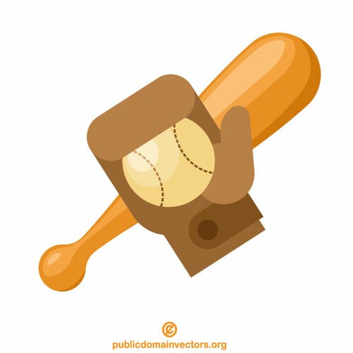 Baseball-Handschuh und eine Kugel