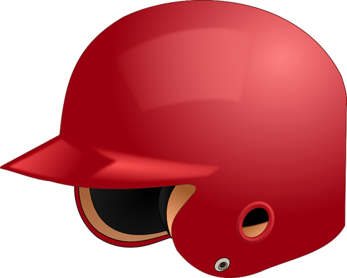 Baseball helmet vector image