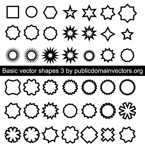 Formele vectoriale bază pack 3