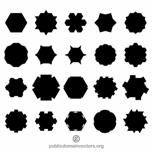 Formas vectoriales básicas pack 7