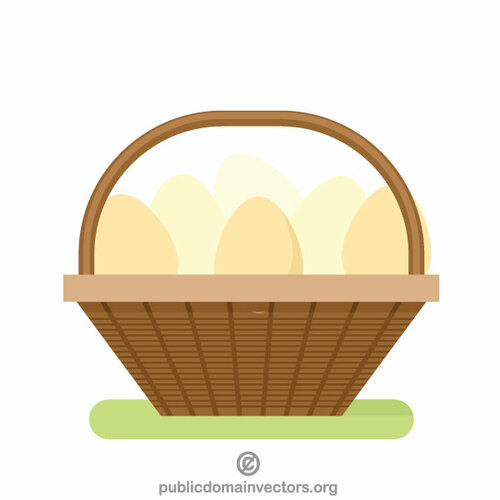 Basket full of eggs