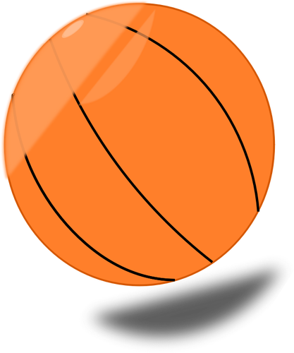シャドウ ベクター グラフィックスとバスケット ボール