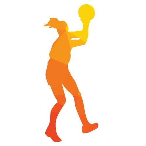 Basketbol oyuncu siluet vektör