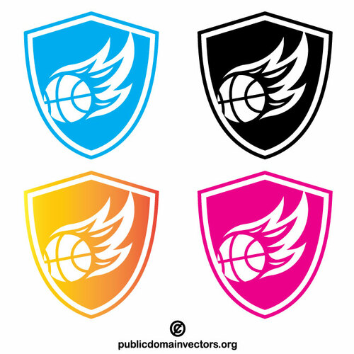 Logo-Konzept für Basketball-Teams