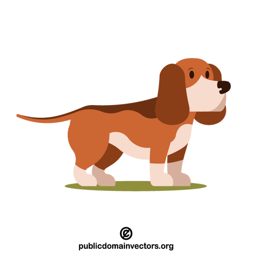 Basset hound hund vektor