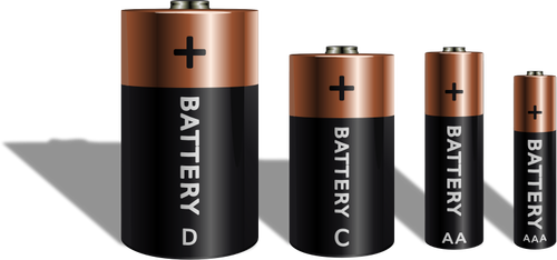Formati di batterie diverse