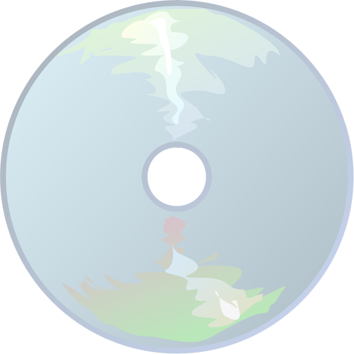 CD-kuvake, jossa on heijastusvektorikuva