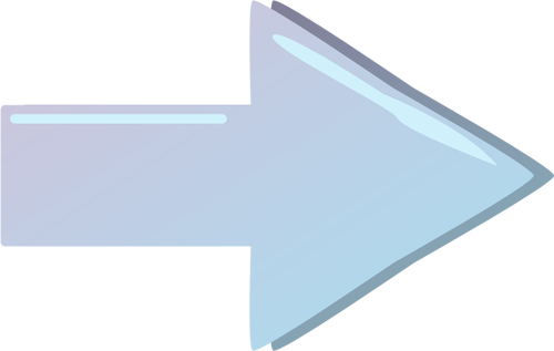 Freccia blu che punta immagine vettoriale destra