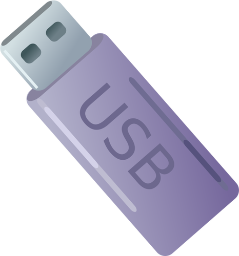 ناقلات قصاصة فنية من عصا USB الأرجواني