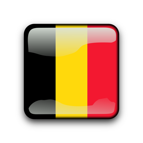 Botão de bandeira da Bélgica