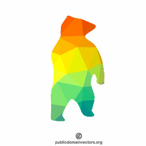 Karhun väri siluetti