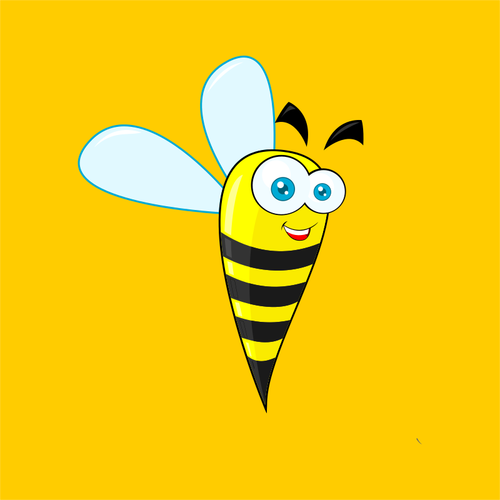 Abeja vector clip art de la imagen