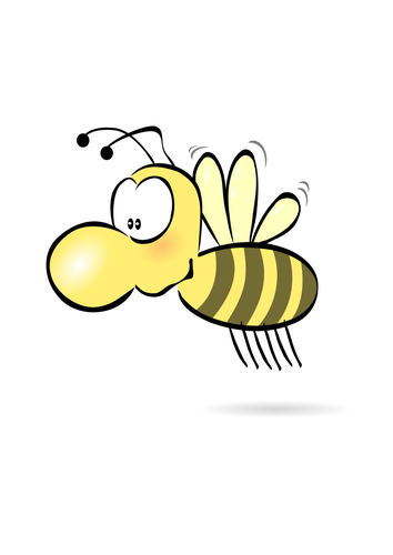 Vector Illustrasjon av lille bee