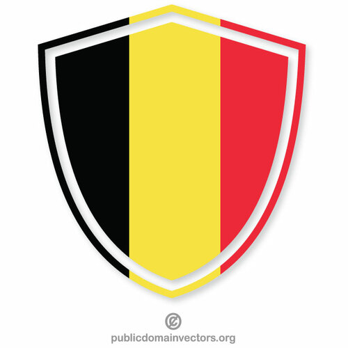 Belgisk flagga sköld