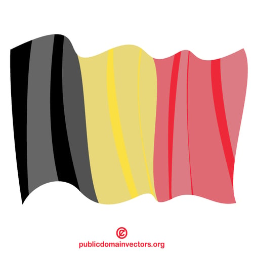 बेल्जियम का साम्राज्य झंडा लहराता हुआ