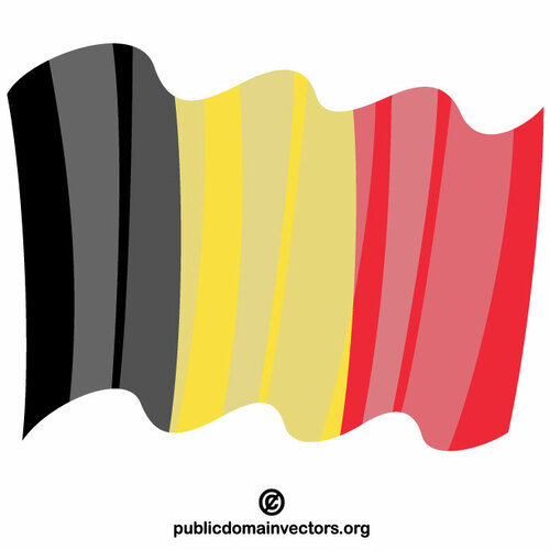 Viftande flagga i Belgien