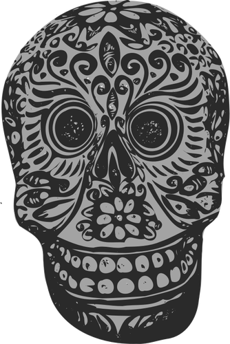 Tatoo skull vector clipart