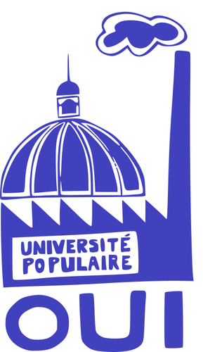 Universitatea proteste poster vector illustration