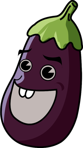 Vektor ClipArt aubergine