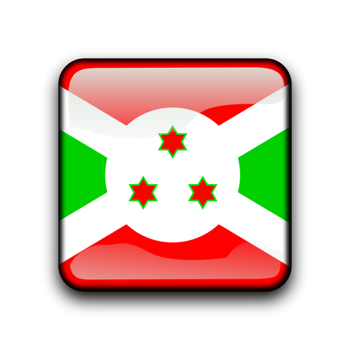 Burundi Fahne Schaltfläche Vektor