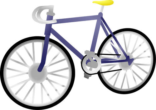 Singlespeed cykel vektor ClipArt