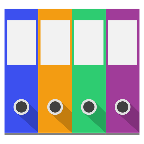 Binders vector clip art