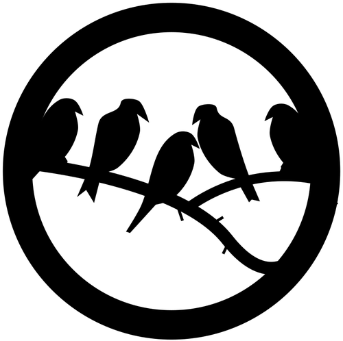 Pássaro símbolo vetor clip-art