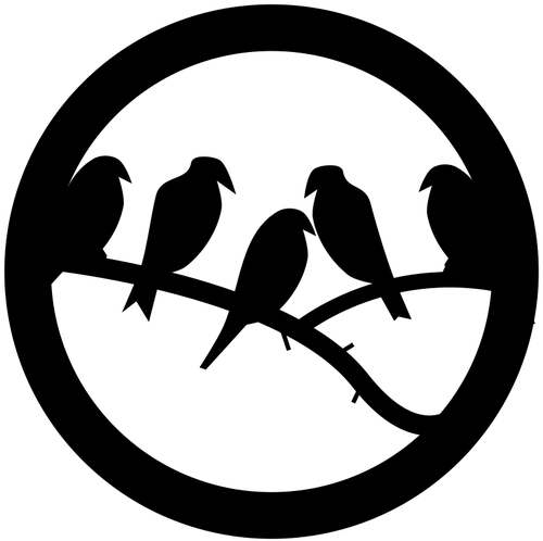 Oiseau emblème vector clipart