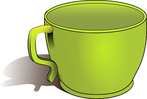 Tazza verde immagine vettoriale