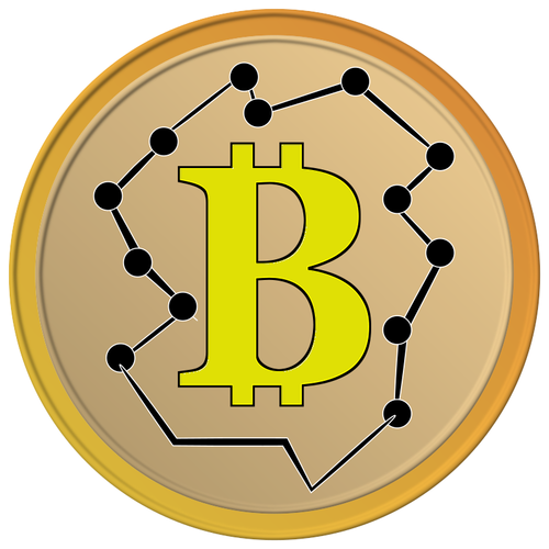 पीला Bitcoin का सिक्का