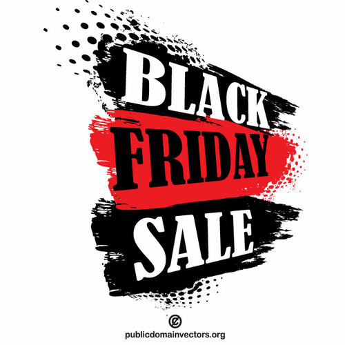 Black Friday sale brush stroke