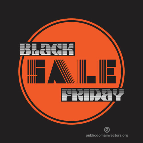 Black Friday sale vector background