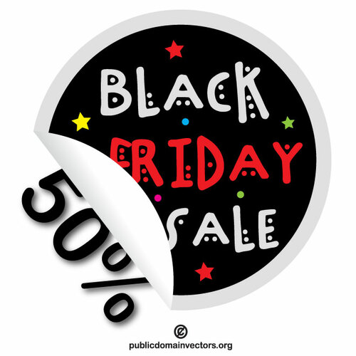 Banner adesivo di vendita del Black Friday