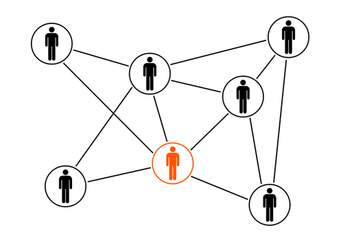 Graphiques de vecteur pour le réseau social hommes