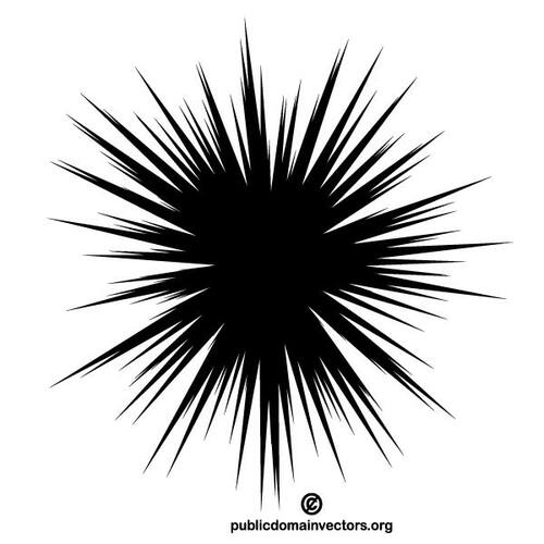 Explosion vektor ClipArt