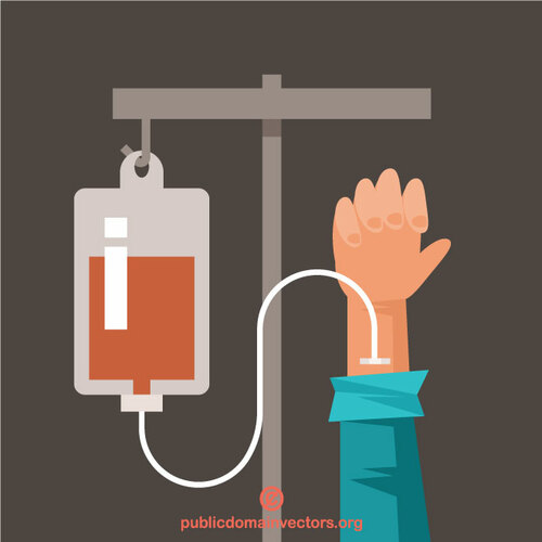 Bluttransfusions-Grafikkonzept
