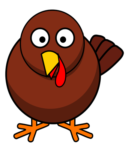 Funny turkey vector illustration